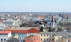 widok miasta z wieży